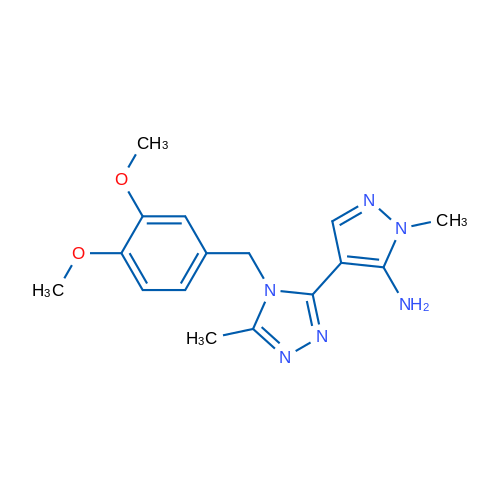 4-{4-[(3,4-dimethoxyphenyl)methyl]-5-methyl-4H-1,2,4-triazol-3-yl}-1-methyl-1H-pyrazol-5-amine 1g