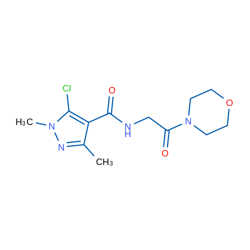 5-Chloro-1,3-dimethyl-N-[2-(morpholin-4-yl)-2-oxoethyl]-1H-pyrazole-4-carboxamide 1g