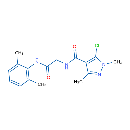 2-[(5-Chloro-1,3-dimethyl-1H-pyrazol-4-yl)formamido]-N-(2,6-dimethylphenyl)acetamide 1g