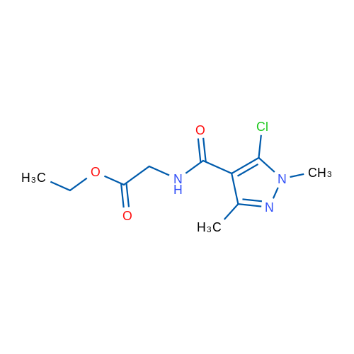 Ethyl 2-[(5-chloro-1,3-dimethyl-1H-pyrazol-4-yl)formamido]acetate 1g