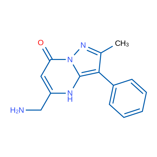 5-(Aminomethyl)-2-methyl-3-phenylpyrazolo[1,5-a]pyrimidin-7(4H)-one 5g