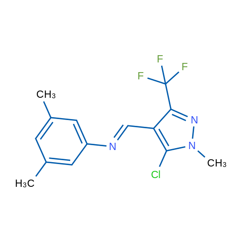 (1E)-1-[5-Chloro-1-methyl-3-(trifluoromethyl)-1H-pyrazol-4-yl]-N-(3,5-dimethylphenyl)methanimine 1g