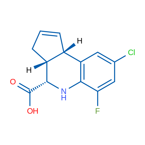 (3aR,4S,9bS)-8-Chloro-6-fluoro-3a,4,5,9b-tetrahydro-3H-cyclopenta[c]quinoline-4-carboxylic acid 1g