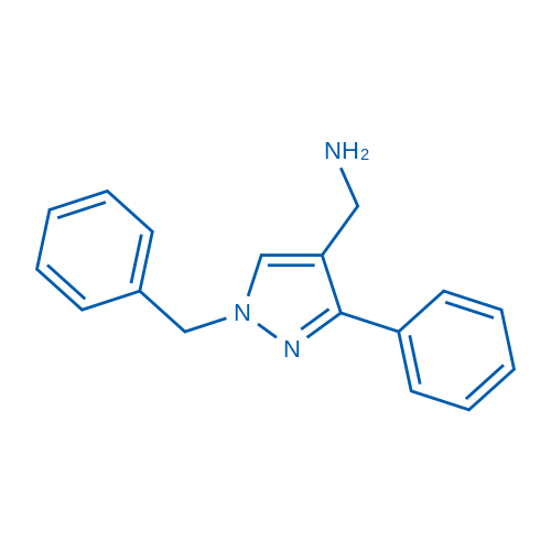 (1-benzyl-3-phenyl-1H-pyrazol-4-yl)methylamine 50mg