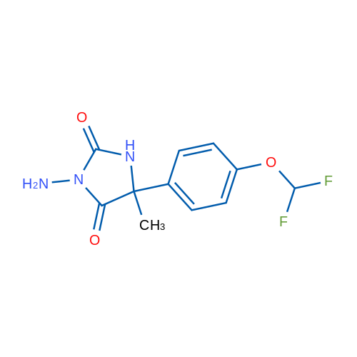 3-Amino-5-[4-(difluoromethoxy)phenyl]-5-methylimidazolidine-2,4-dione 5g