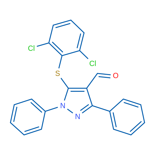 5-[(2,6-Dichlorophenyl)sulfanyl]-1,3-diphenyl-1H-pyrazole-4-carbaldehyde 1g