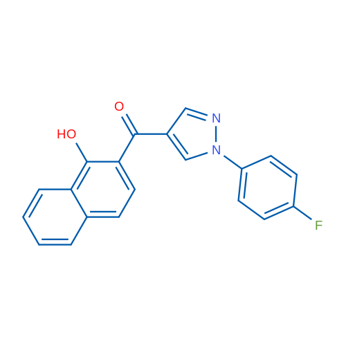2-[1-(4-Fluorophenyl)-1H-pyrazole-4-carbonyl]naphthalen-1-ol 1g