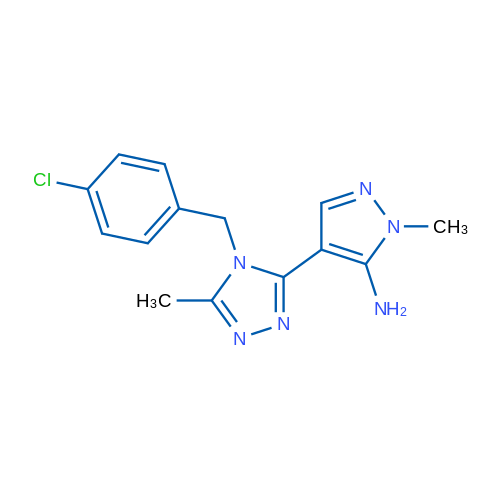 4-{4-[(4-chlorophenyl)methyl]-5-methyl-4H-1,2,4-triazol-3-yl}-1-methyl-1H-pyrazol-5-amine 1g