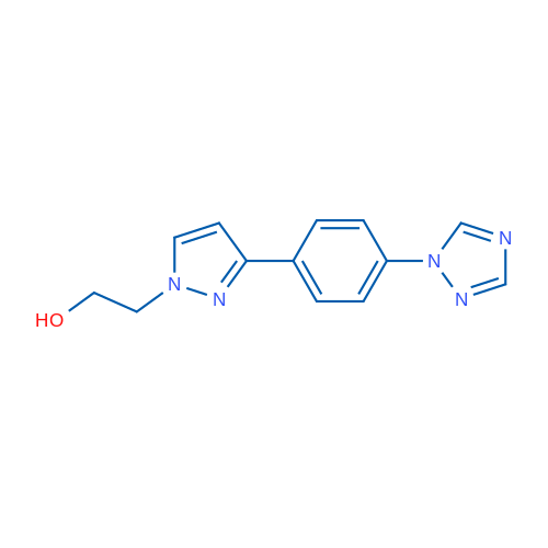 2-{3-[4-(1H-1,2,4-triazol-1-yl)phenyl]-1H-pyrazol-1-yl}ethan-1-ol 1g