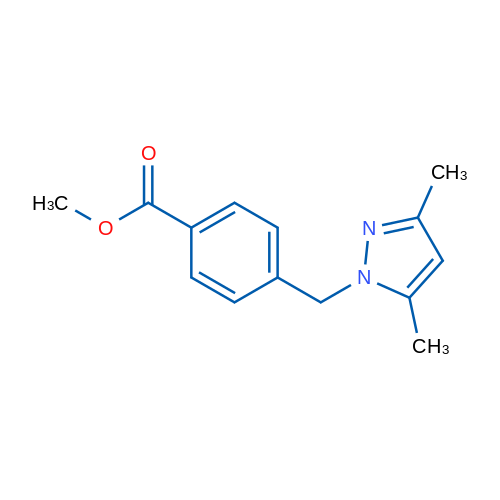 Methyl 4-[(3,5-dimethyl-1H-pyrazol-1-yl)methyl]benzoate 1g