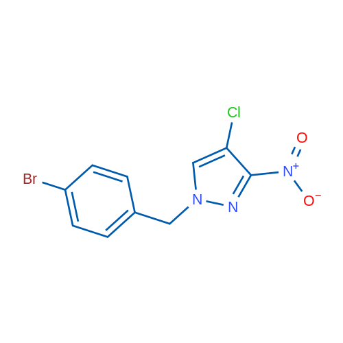 1-(4-Bromobenzyl)-4-chloro-3-nitro-1H-pyrazole 5g