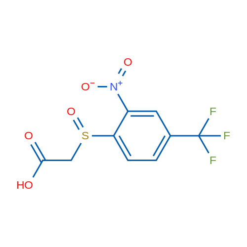 2-((2-Nitro-4-(trifluoromethyl)phenyl)sulfinyl)acetic acid 5g