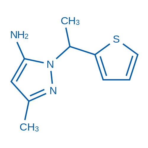 3-Methyl-1-(1-(thiophen-2-yl)ethyl)-1H-pyrazol-5-amine 1g