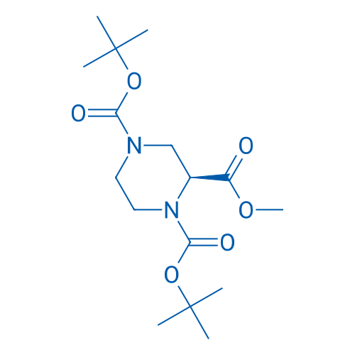 (S)-1,4-Di-tert-butyl 2-methyl piperazine-1,2,4-tricarboxylate 250mg