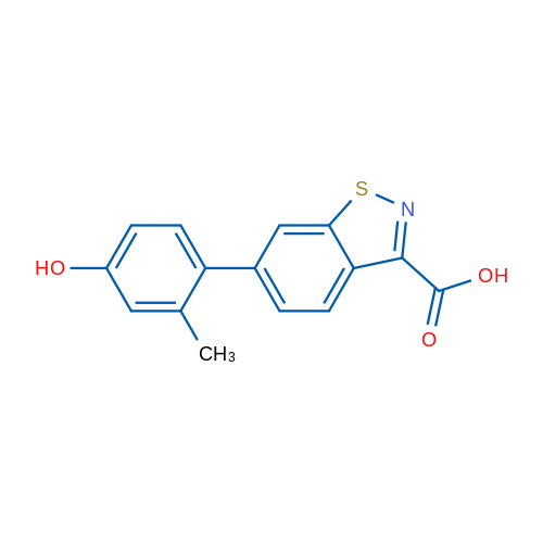 6-(4-Hydroxy-2-methylphenyl)benzo[d]isothiazole-3-carboxylic acid 1g