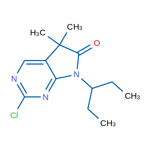 2-Chloro-5,5-dimethyl-7-(pentan-3-yl)-5H-pyrrolo[2,3-d]pyrimidin-6(7H)-one 1g