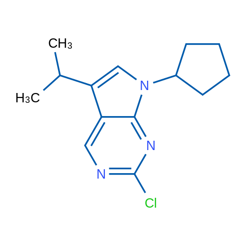 2-Chloro-7-cyclopentyl-5-isopropyl-7H-pyrrolo[2,3-d]pyrimidine 1g