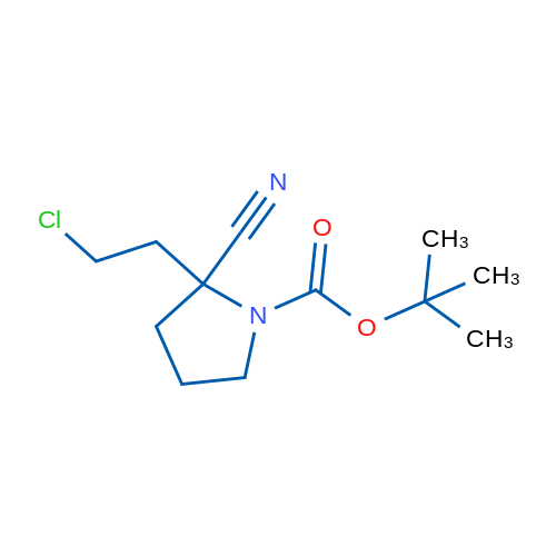 tert-Butyl 2-(2-chloroethyl)-2-cyanopyrrolidine-1-carboxylate 1g
