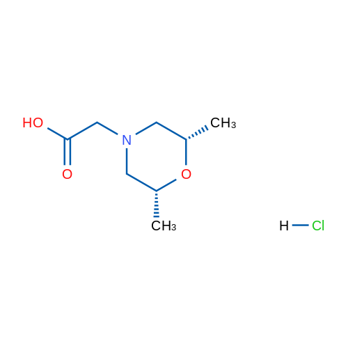 2-((2R,6S)-2,6-Dimethylmorpholino)acetic acid hydrochloride 1g
