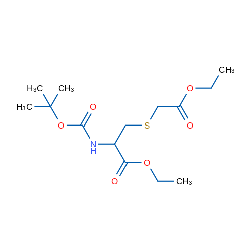 Ethyl 2-{[(tert-butoxy)carbonyl]amino}-3-[(2-ethoxy-2-oxoethyl)sulfanyl]propanoate 1g