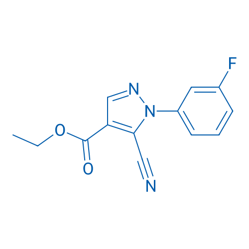 Ethyl 5-cyano-1-(3-fluorophenyl)-1H-pyrazole-4-carboxylate 1g