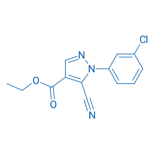 Ethyl 1-(3-chlorophenyl)-5-cyano-1H-pyrazole-4-carboxylate 1g