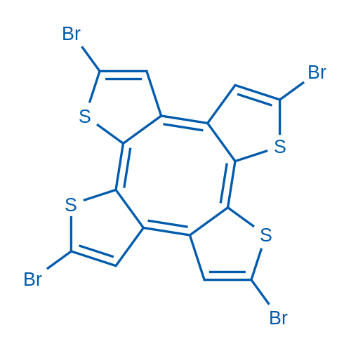 2,5,8,11-Tetrabromocycloocta[1,2-b:4,3-b':5,6-b'':8,7-b''']tetrathiophene 100mg