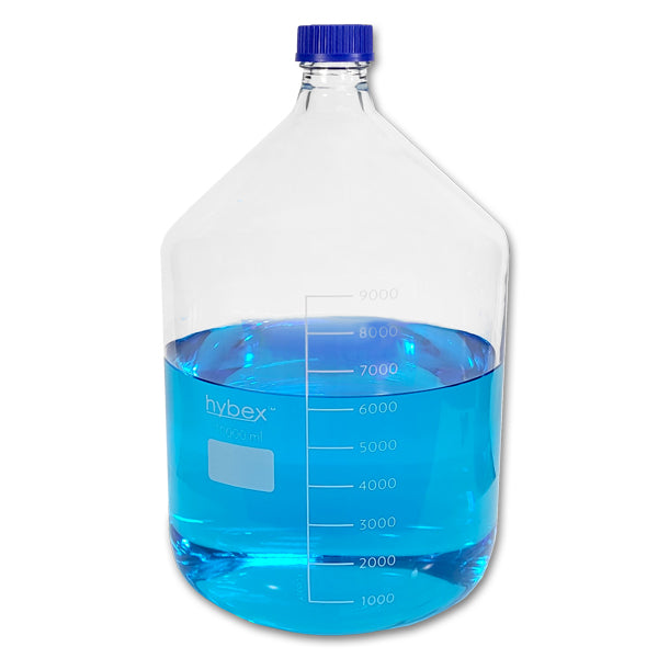 hybex™ Media storage bottle, 10L with standard (GL45) blue cap, 1/ea.