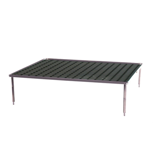 Stacking platform, small 10.5"x7.5" with dimpled mat  (3.0" separation)