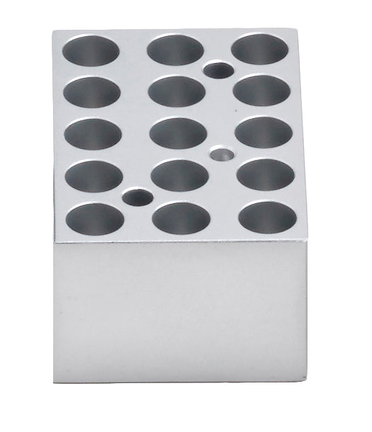 Block, 15 x 1.5ml Centrifuge Tubes for Dry Bath with Heated Lid