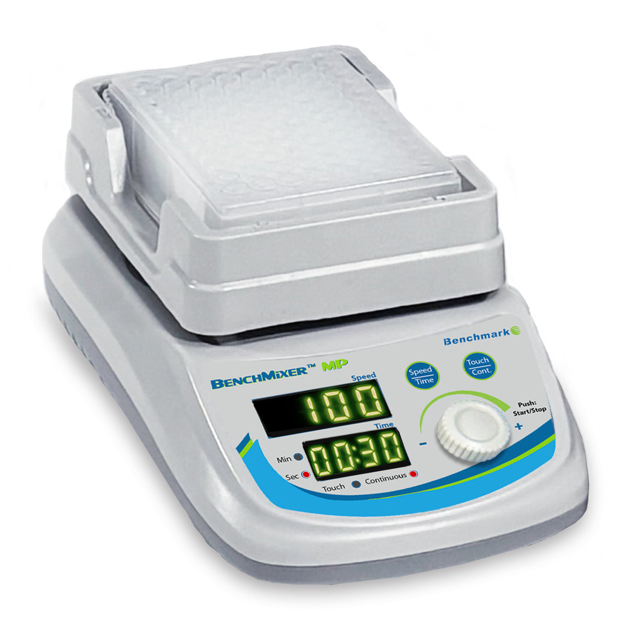 BenchMixer™ MP with attachments for plates, 30x2.0ml, 12x15ml, 4x50ml and cup head attachment, 115V
