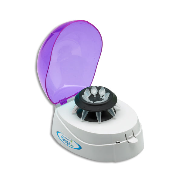 MyFuge™ Mini Centrifuge, purple lid, with 2 rotors, 100-240V  (US Plug)