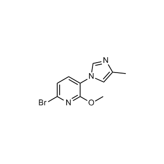 6-Bromo-2-methoxy-3-(4-methyl-1H-imidazol-1-yl)pyridine