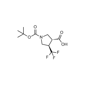 (3R,4R)-1-[(tert-Butoxy)carbonyl]-4-(trifluoromethyl)pyrrolidine-3-carboxylic acid