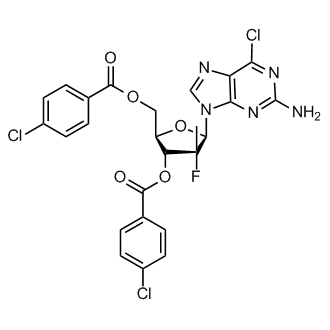 (2R,3R,4R,5R)-5-(2-Amino-6-chloro-9H-purin-9-yl)-2-[(4-chlorobenzoyloxy)methyl]-4-fluoro-4-methyloxolan-3-yl 4-chlorobenzoate