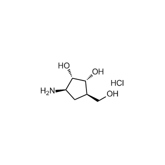 (1R,2S,3R,5R)-3-Amino-5-(hydroxymethyl)cyclopentane-1,2-diol hydrochloride