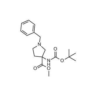 Methyl 1-benzyl-3-{[(tert-butoxy)carbonyl]amino}pyrrolidine-3-carboxylate