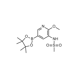 N-[2-Methoxy-5-(4,4,5,5-tetramethyl-1,3,2-dioxaborolan-2-yl)pyridin-3-yl]methanesulfonamide