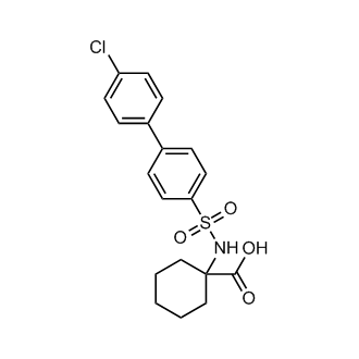 1-((4'-Chloro-[1,1'-biphenyl])-4-sulfonamido)cyclohexane-1-carboxylic acid