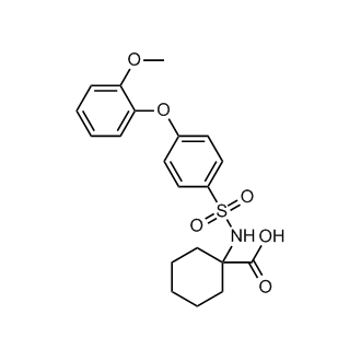1-((4-(2-Methoxyphenoxy)phenyl)sulfonamido)cyclohexane-1-carboxylic acid