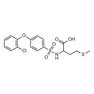 2-[[4-(2-Chlorophenoxy)phenyl]sulfonylamino]-4-methylsulfanylbutanoic acid