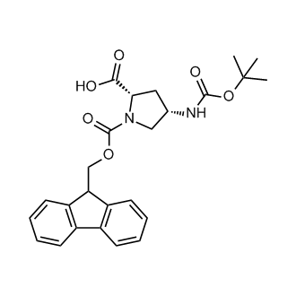 (2S,4S)-1-(((9H-Fluoren-9-yl)methoxy)carbonyl)-4-((tert-butoxycarbonyl)amino)pyrrolidine-2-carboxylic acid