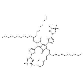 2,5-Bis(2-octyldodecyl)-3,6-bis(5-(4,4,5,5-tetramethyl-1,3,2-dioxaborolan-2-yl)thiophen-2-yl)-2,5-dihydropyrrolo[3,4-c]pyrrole-1,4-dione