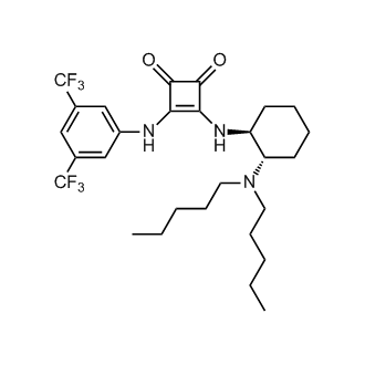 3-[[3,5-Bis(trifluoromethyl)phenyl]amino]-4-[[(1S,2S)-2-(dipentylamino)cyclohexyl]amino]-3-cyclobutene-1,2-dione