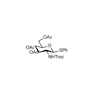 Phenyl 2-deoxy-1-thio-2-[[(2,2,2-trichloroethoxy)carbonyl]amino]-β-D-glucopyranoside 3,4,6-triacetate