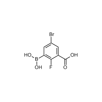 3-Borono-5-bromo-2-fluorobenzoic acid