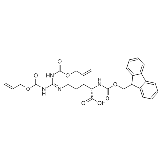 (S)-2-((((9H-Fluoren-9-yl)methoxy)carbonyl)amino)-5-((5,9-dioxo-4,10-dioxa-6,8-diazatrideca-1,12-dien-7-ylidene)amino)pentanoic acid