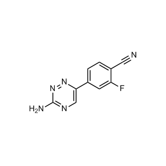 4-(3-Amino-1,2,4-triazin-6-yl)-2-fluorobenzonitrile