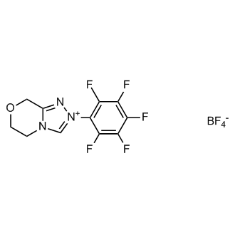 2-(Perfluorophenyl)-2,5,6,8-tetrahydro-[1,2,4]triazolo[3,4-c][1,4]oxazin-4-ium tetrafluoroborate