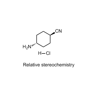 rel-(1r,4r)-4-Aminocyclohexane-1-carbonitrile hydrochloride